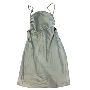 Danielle Bernstein Sage Green Halter Dress